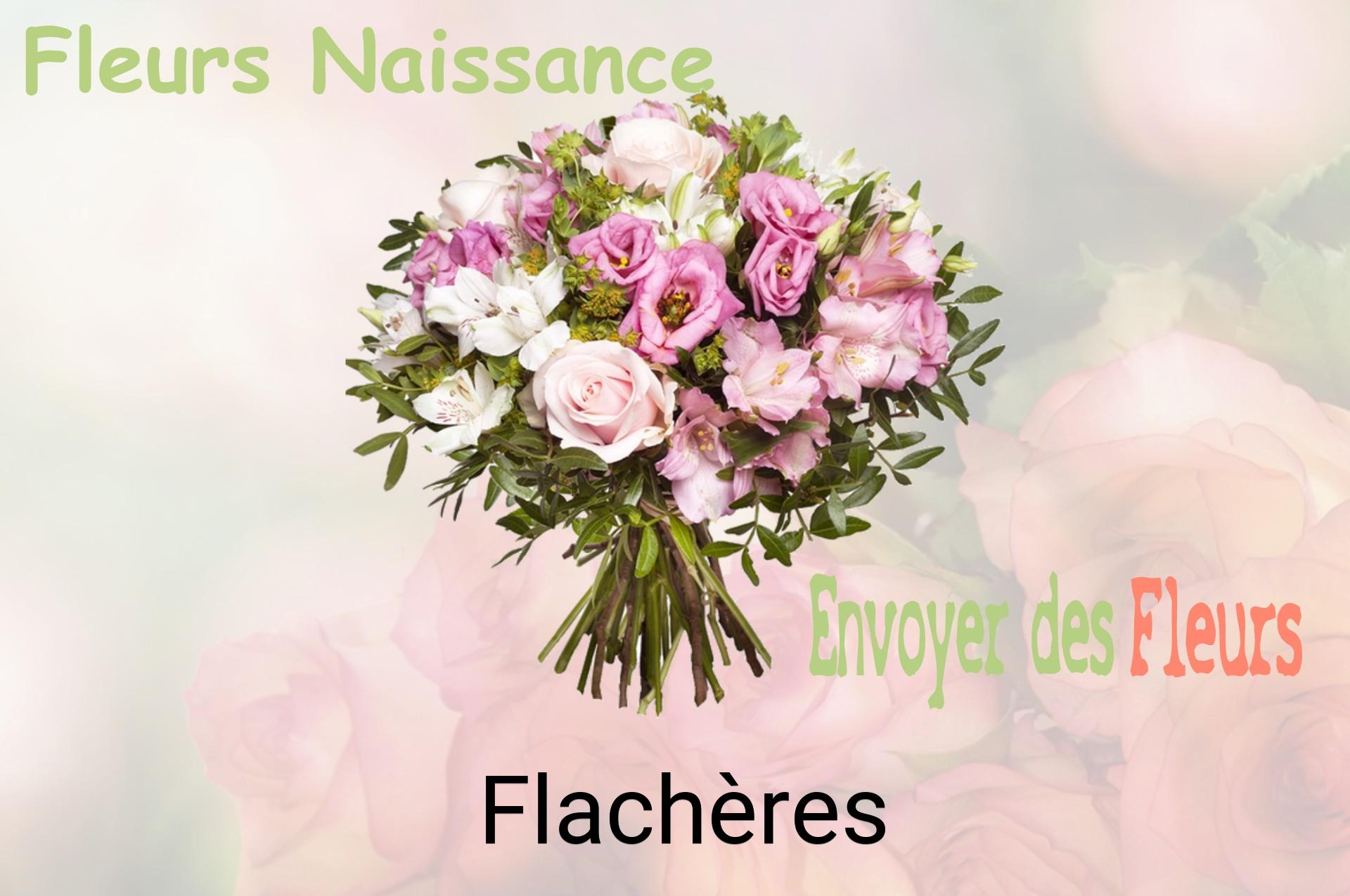 Bouquet de fleurs de naissance livré à Flachères